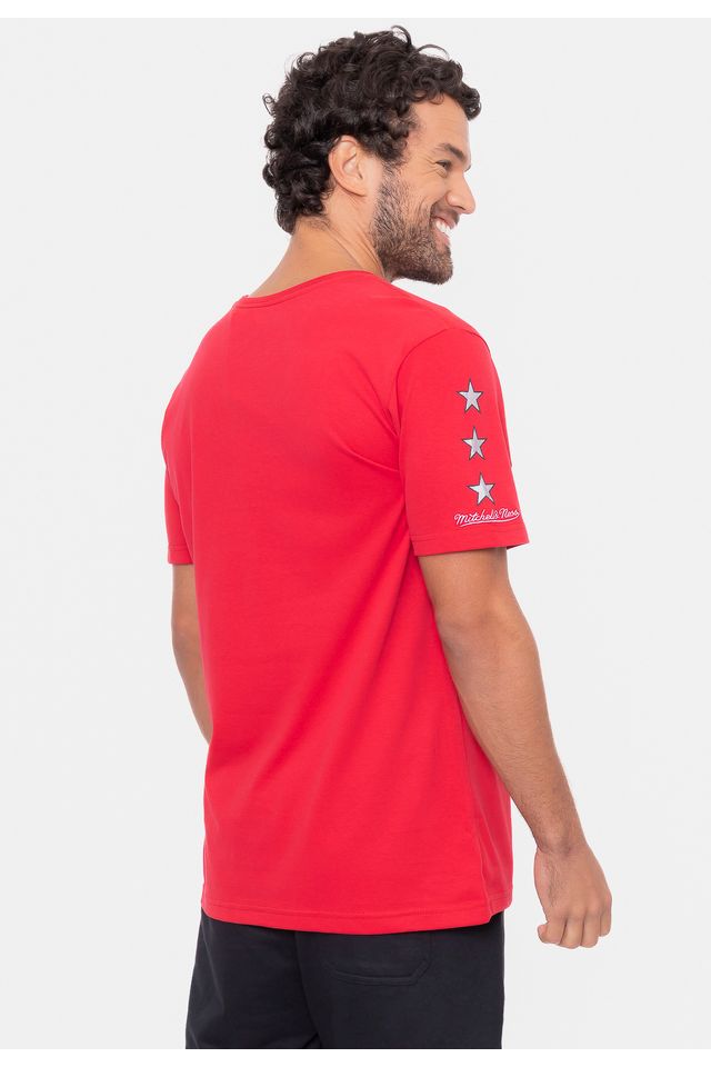 Camiseta-Mitchell---Ness-Team-Star-Toronto-Raptors-Vermelha Camiseta-Mitchell---Ness-Team-Star-Toronto-Raptors-Vermelha
