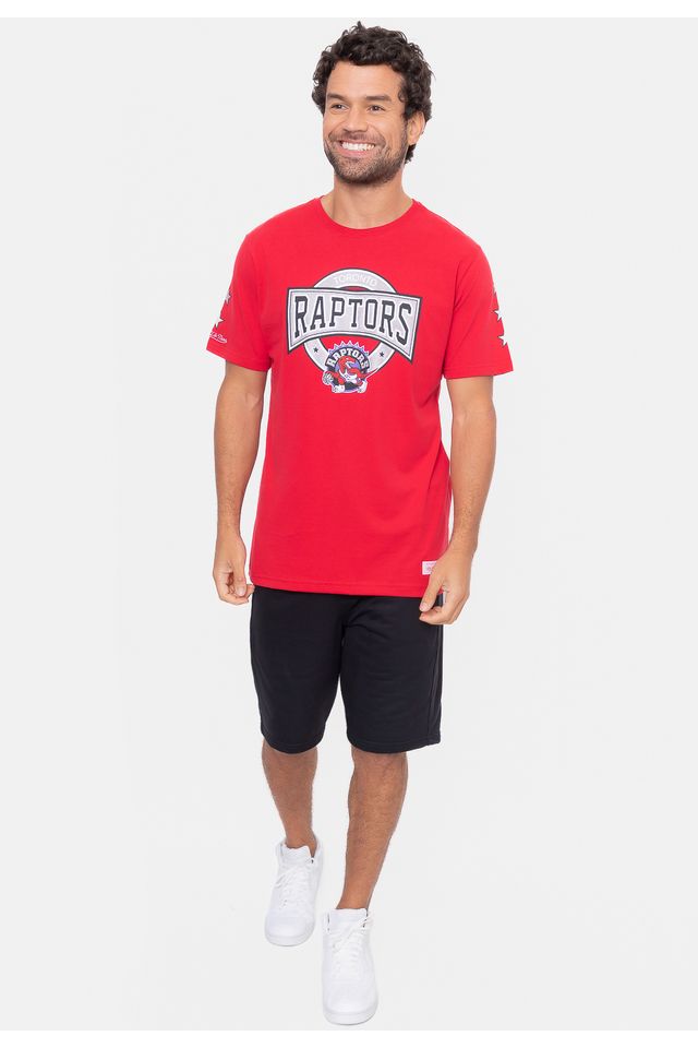 Camiseta-Mitchell---Ness-Team-Star-Toronto-Raptors-Vermelha