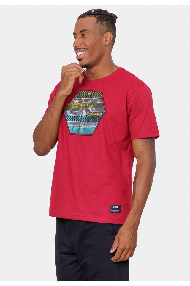 Camiseta-HD-Learding-Vermelha-Mescla