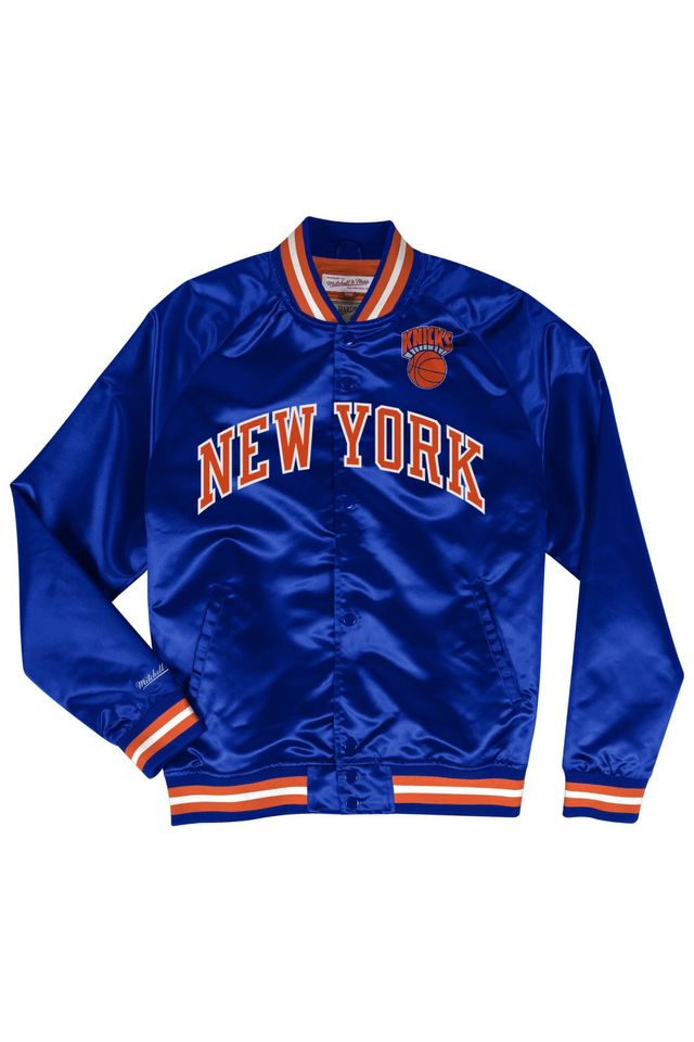 Jaqueta-Mitchell---Ness-NBA-Lightweight-Satin-Jacket-New-York-Knicks-Azul-Royal