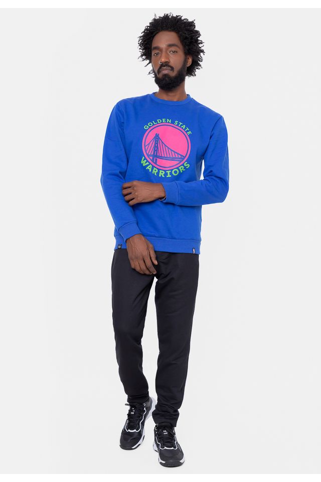 Moletom-NBA-Neon-Colors-Golden-State-Warriors-Azul-Nivea