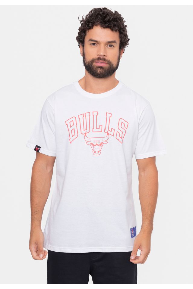 Camiseta-NBA-College-Soft-Chicago-Bulls-Branca