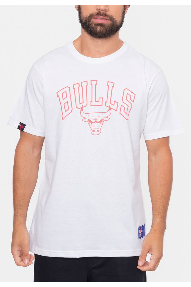 Camiseta-NBA-College-Soft-Chicago-Bulls-Branca