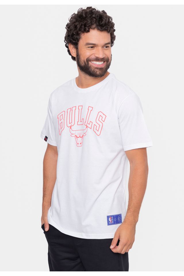 Camiseta-NBA-College-Soft-Chicago-Bulls-Branca