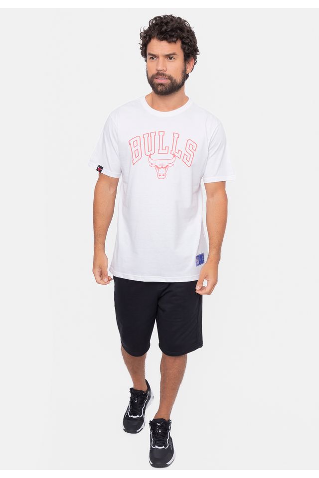Camiseta-NBA-College-Soft-Chicago-Bulls-Branca