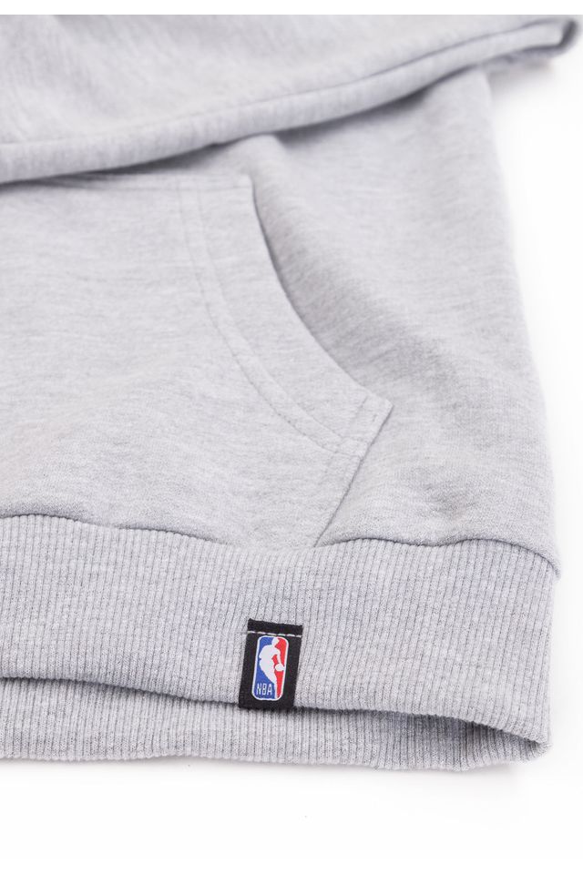 Moletom-NBA-Juvenil-Patches-San-Antonio-Spurs-Cinza-Mescla