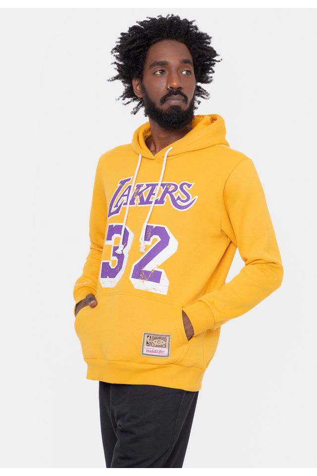Moletom-Mitchell---Ness-Magic-Johnson-Amarelo Moletom-Mitchell---Ness-Magic-Johnson-Amarelo