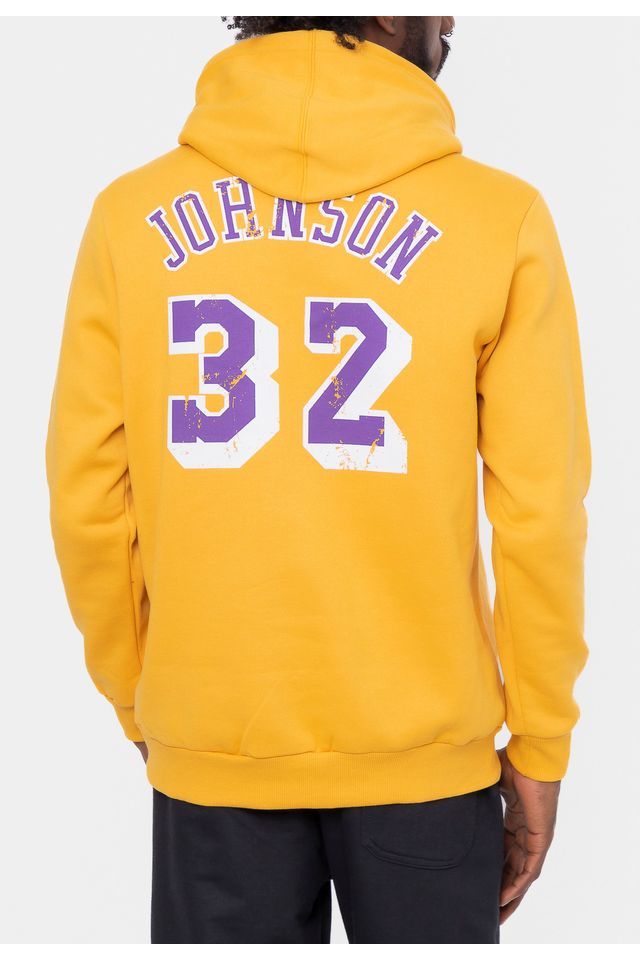 Moletom-Mitchell---Ness-Magic-Johnson-Amarelo Moletom-Mitchell---Ness-Magic-Johnson-Amarelo
