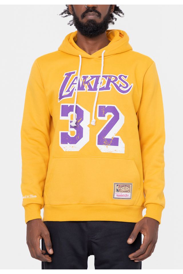 Moletom-Mitchell---Ness-Magic-Johnson-Amarelo Moletom-Mitchell---Ness-Magic-Johnson-Amarelo
