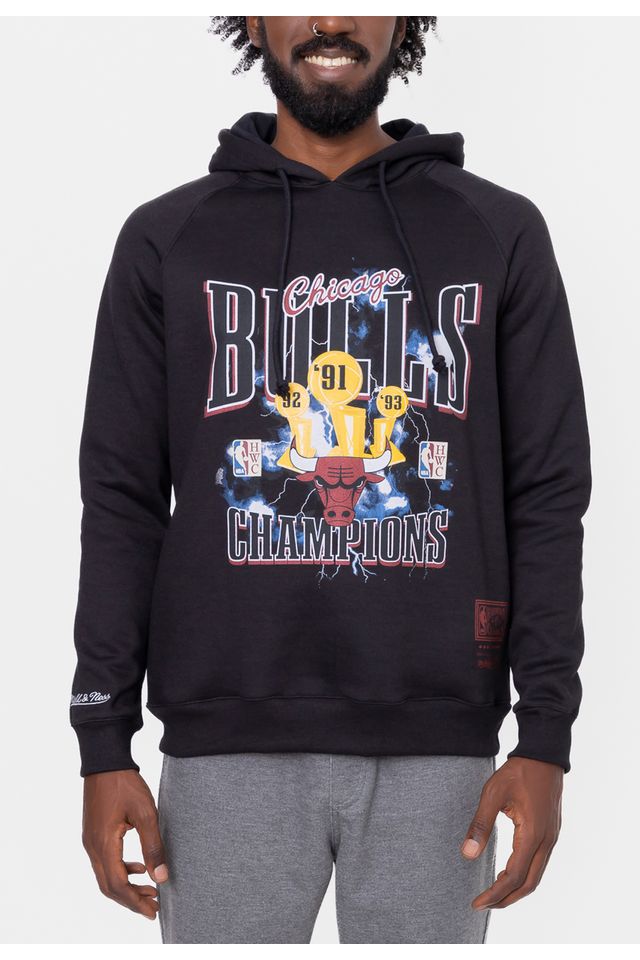 Moletom-Mitchell---Ness-Playoffs-Chicago-Bulls-Preto