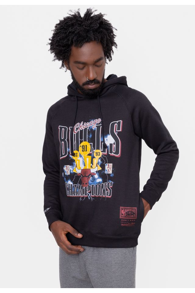 Moletom-Mitchell---Ness-Playoffs-Chicago-Bulls-Preto