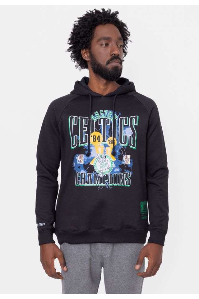 Moletom-Mitchell---Ness-Playoffs-Boston-Celtics-Preto Moletom-Mitchell---Ness-Playoffs-Boston-Celtics-Preto