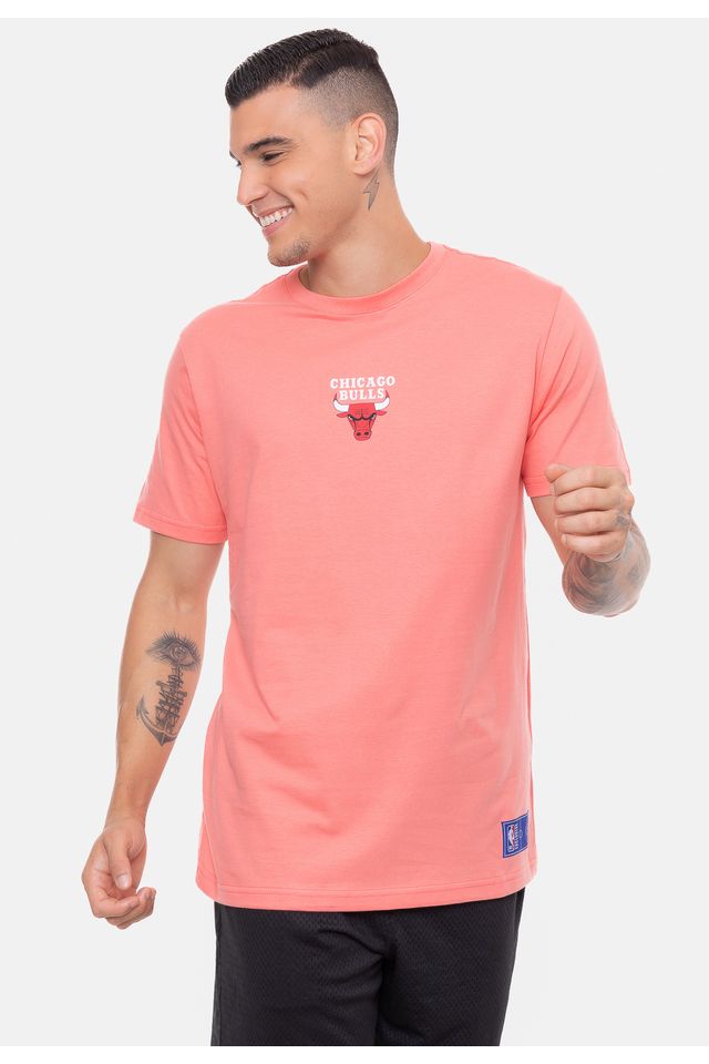 Camiseta-NBA-Mini-Logo-Soft-Chicago-Bulls-Rosa