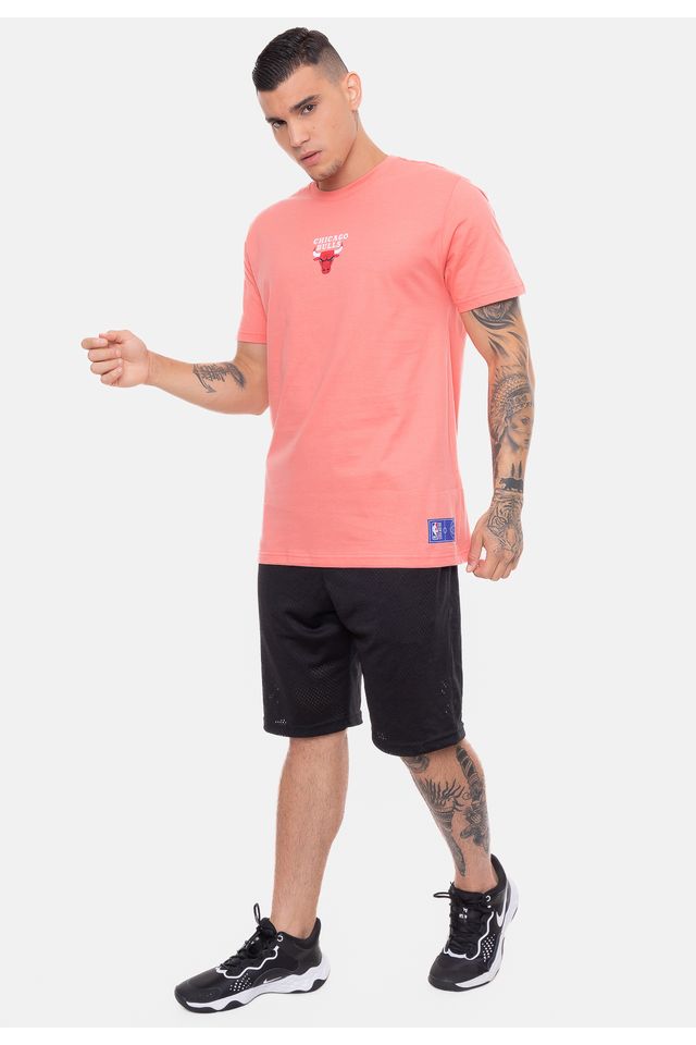 Camiseta-NBA-Mini-Logo-Soft-Chicago-Bulls-Rosa