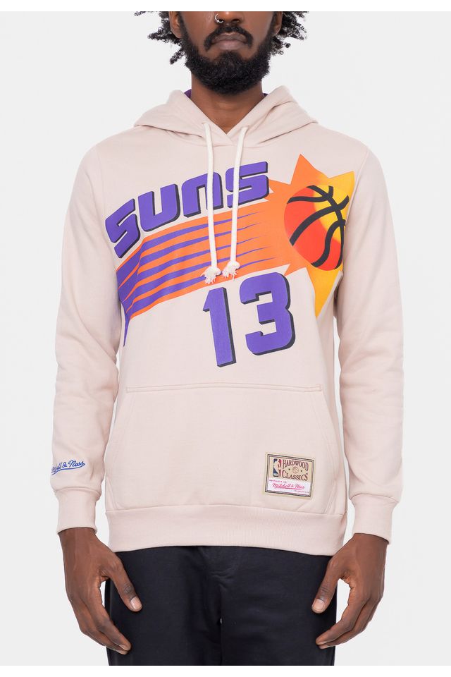 Moletom-Mitchell---Ness-Fechado-Steve-Nash-Phoenix-Suns-Bege