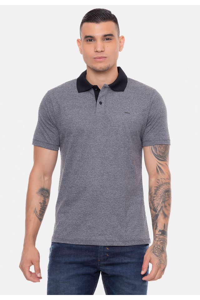 Camisa-Polo-Fatal-Basic-Grafite Camisa-Polo-Fatal-Basic-Grafite