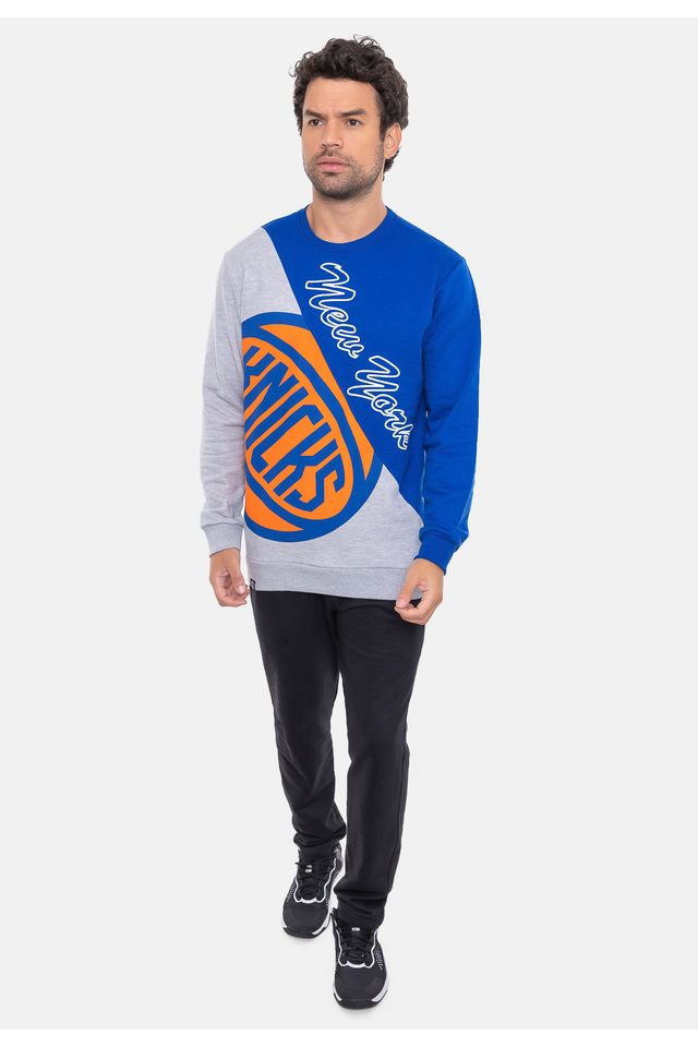 Moletom-NBA-Wordmark-New-York-Knicks-Azul