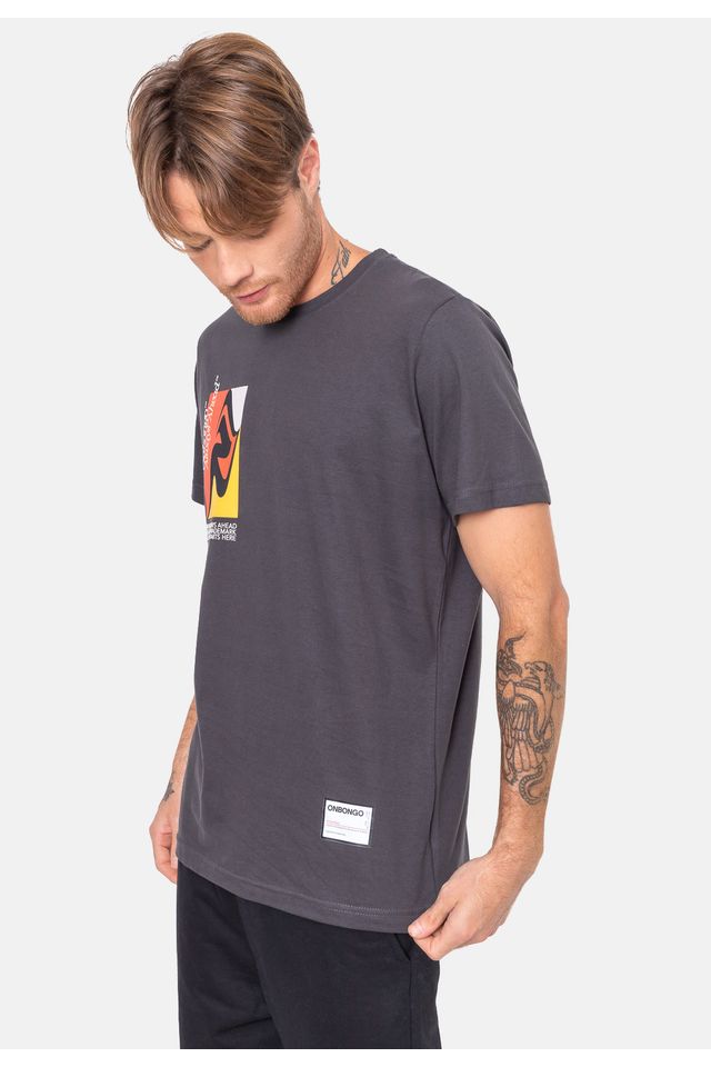 Camiseta-Onbongo-Estampada-Glory-Chumbo