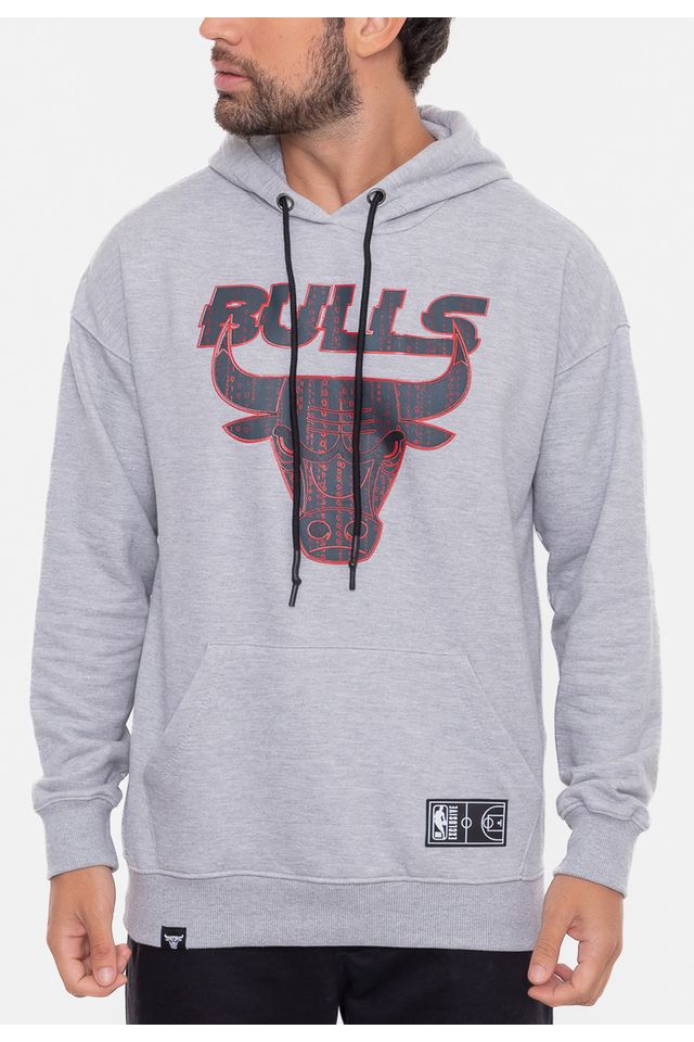 Moletom-NBA-Canguru-Matrix-Chicago-Bulls-Cinza-Mescla