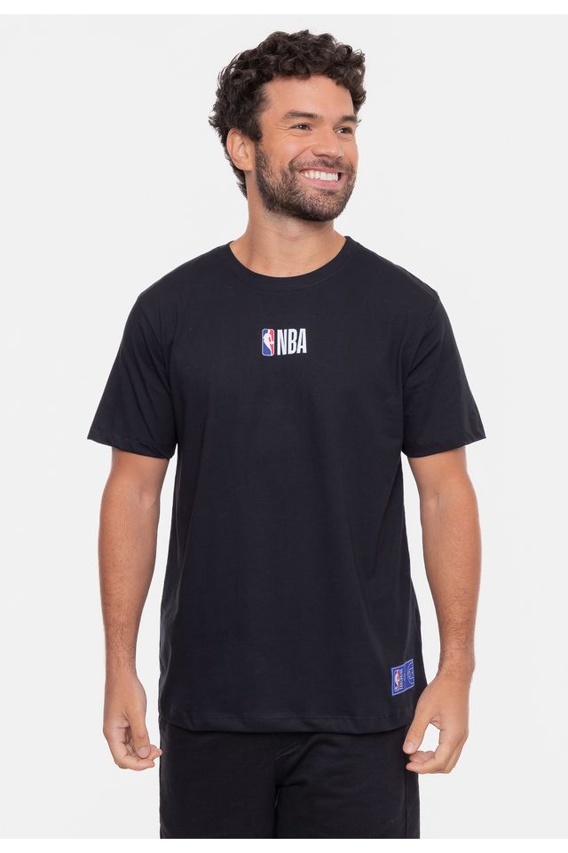 Camiseta-NBA-Mini-Logo-Soft-Preta