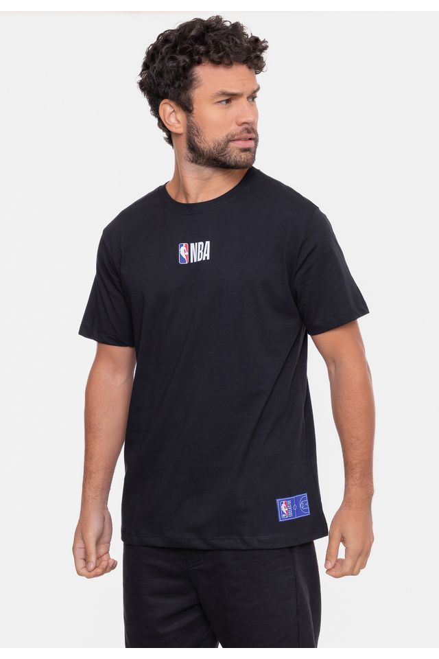 Camiseta-NBA-Mini-Logo-Soft-Preta