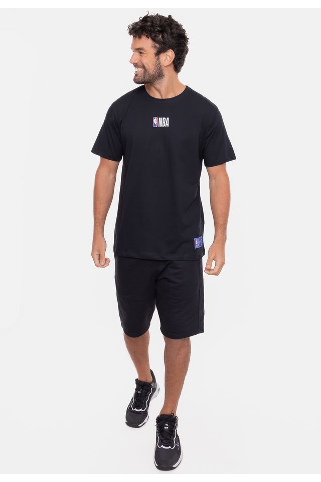 Camiseta-NBA-Mini-Logo-Soft-Preta