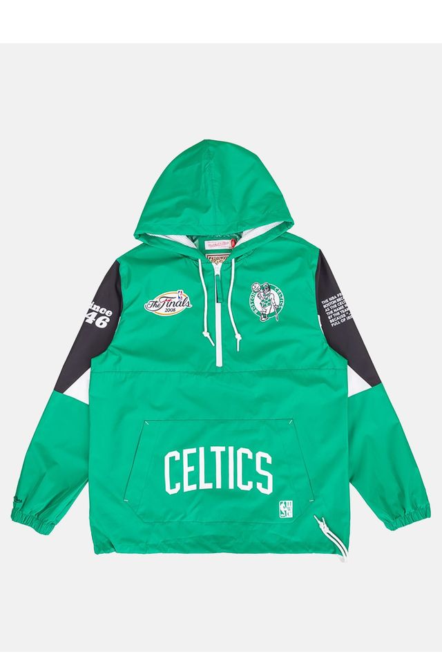 Jaqueta-Mitchell---Ness-NBA-Pullover-Anorak-Boston-Celtics-Verde Jaqueta-Mitchell---Ness-NBA-Pullover-Anorak-Boston-Celtics-Verde