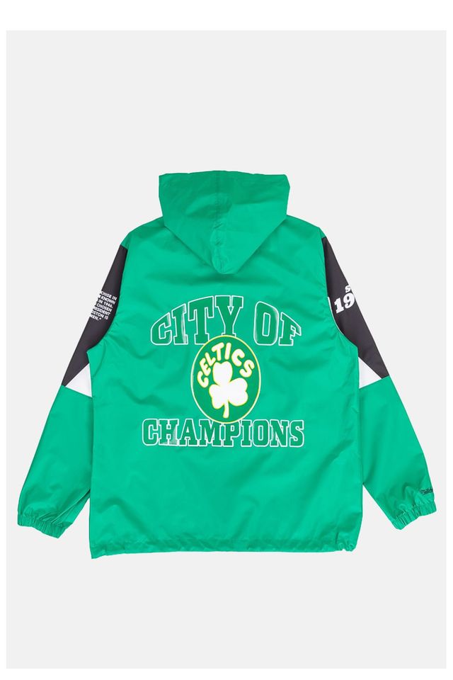 Jaqueta-Mitchell---Ness-NBA-Pullover-Anorak-Boston-Celtics-Verde
