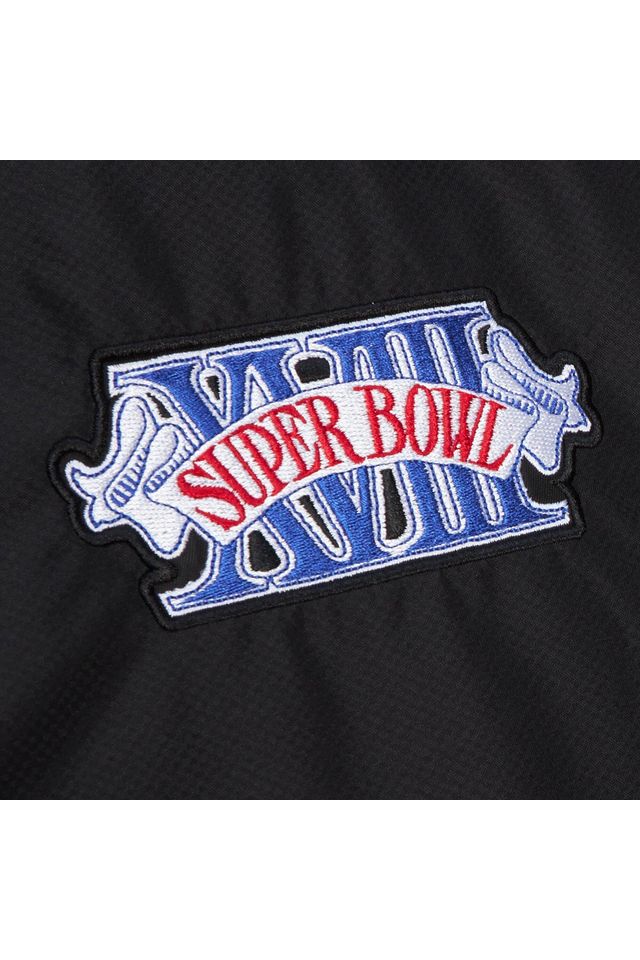 Jaqueta-Mitchell---Ness-NFL-Pullover-Anorak-Oakland-Raiders-Preta