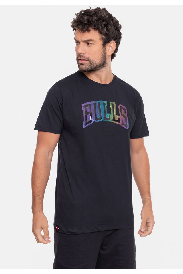 Camiseta-NBA-Holographic-Chicago-Bulls-Preta