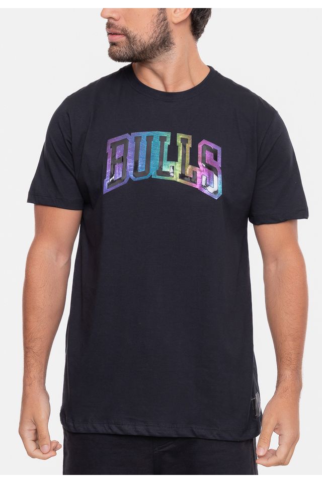Camiseta-NBA-Holographic-Chicago-Bulls-Preta