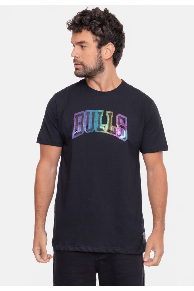 Camiseta-NBA-Holographic-Chicago-Bulls-Preta