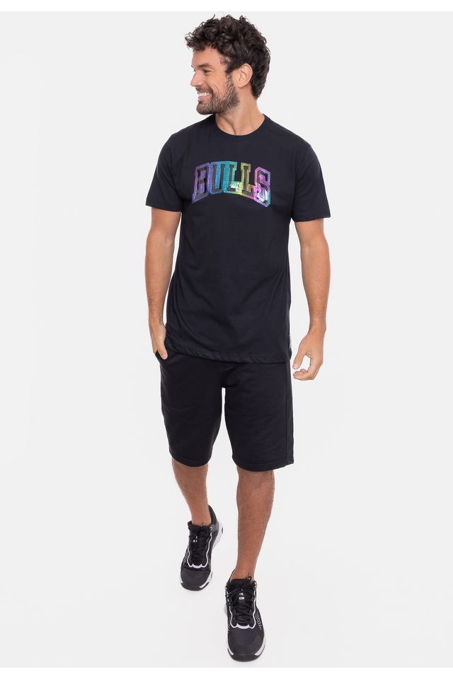 Camiseta-NBA-Holographic-Chicago-Bulls-Preta