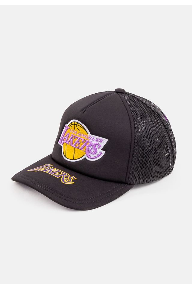 Bone-Mitchell---Ness-NBA-Trucker-HWC-Los-Angeles-Lakers-Preto