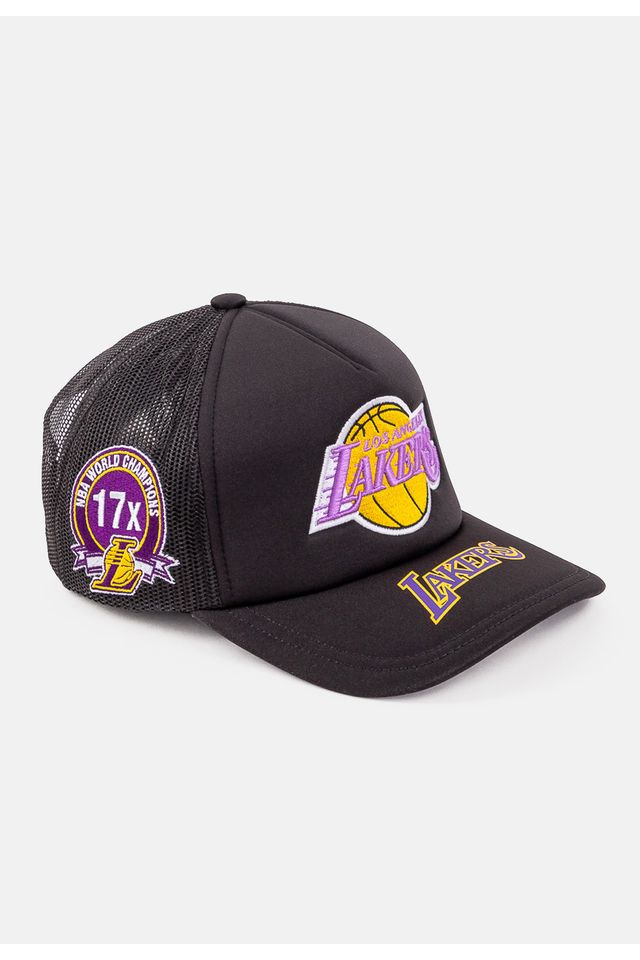 Bone-Mitchell---Ness-NBA-Trucker-HWC-Los-Angeles-Lakers-Preto
