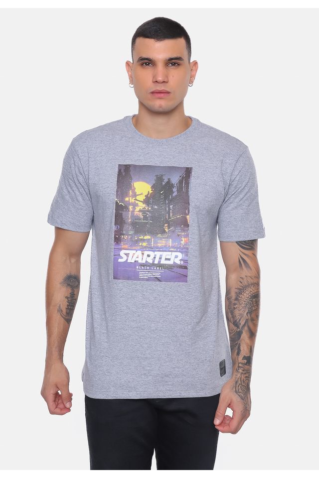 Camiseta-Starter-Graphics-Grafite-Mescla Camiseta-Starter-Graphics-Grafite-Mescla