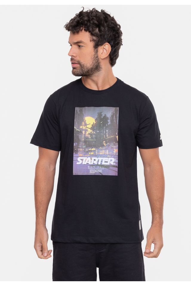 Camiseta-Starter-Graphics-Preta