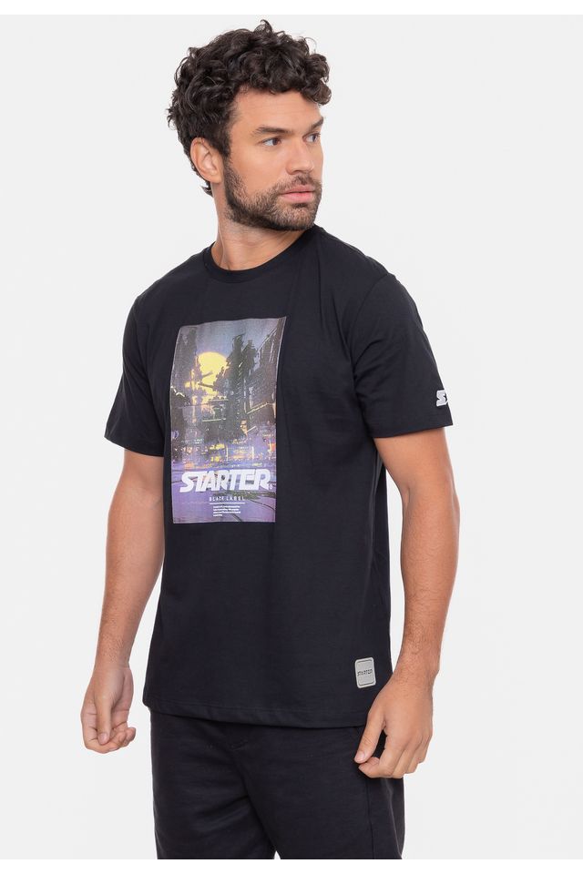 Camiseta-Starter-Graphics-Preta