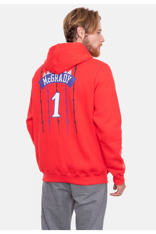 Moletom-Mitchell---Ness-Name-And-Number-Tracy-Mc-Grady-Vermelho