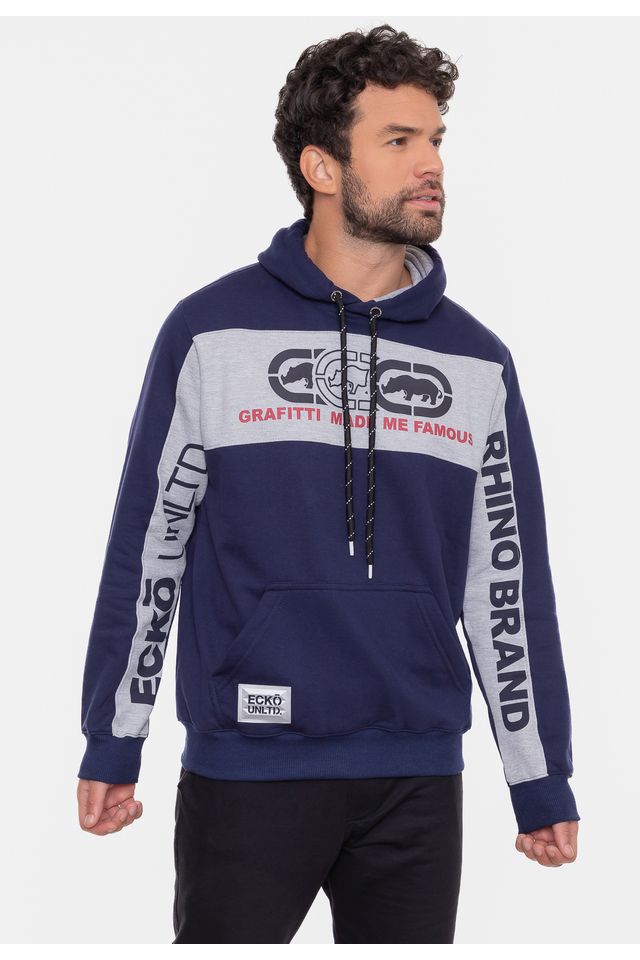 Moletom-Ecko-Com-Capuz-Rhino-Azul-Marinho