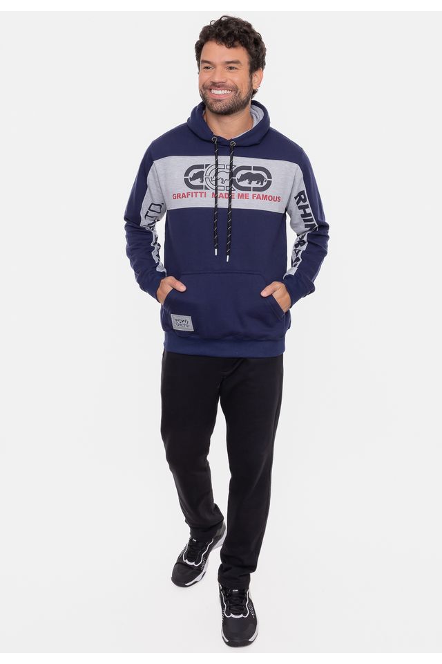 Moletom-Ecko-Com-Capuz-Rhino-Azul-Marinho