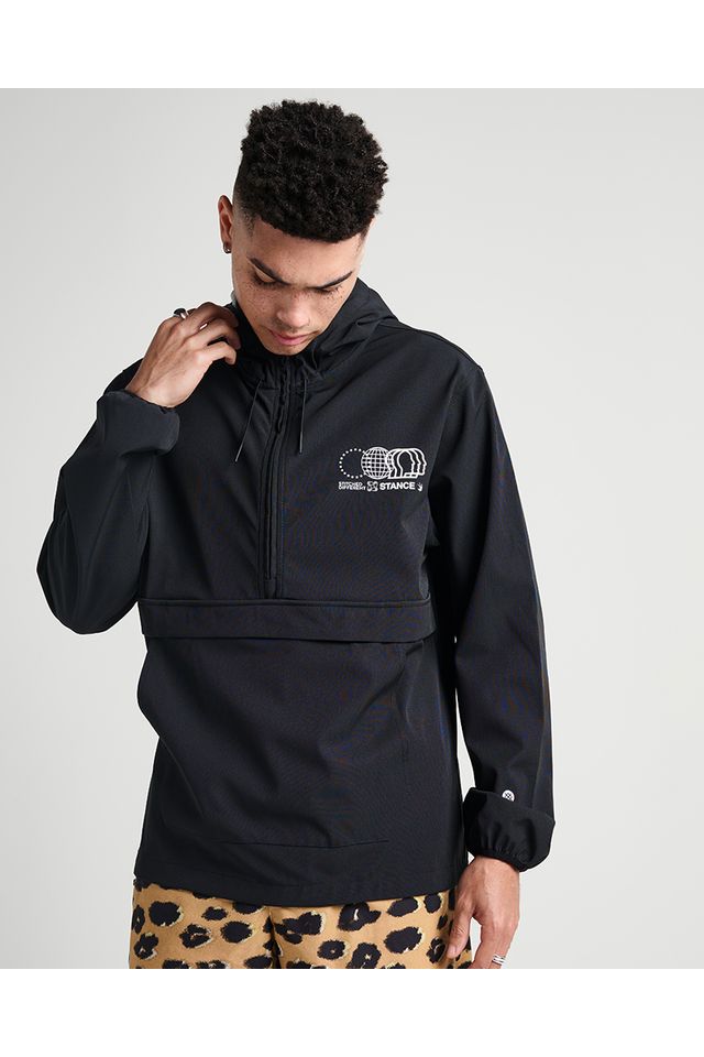 Jaqueta-Stance-Complex-Anorak-Preta