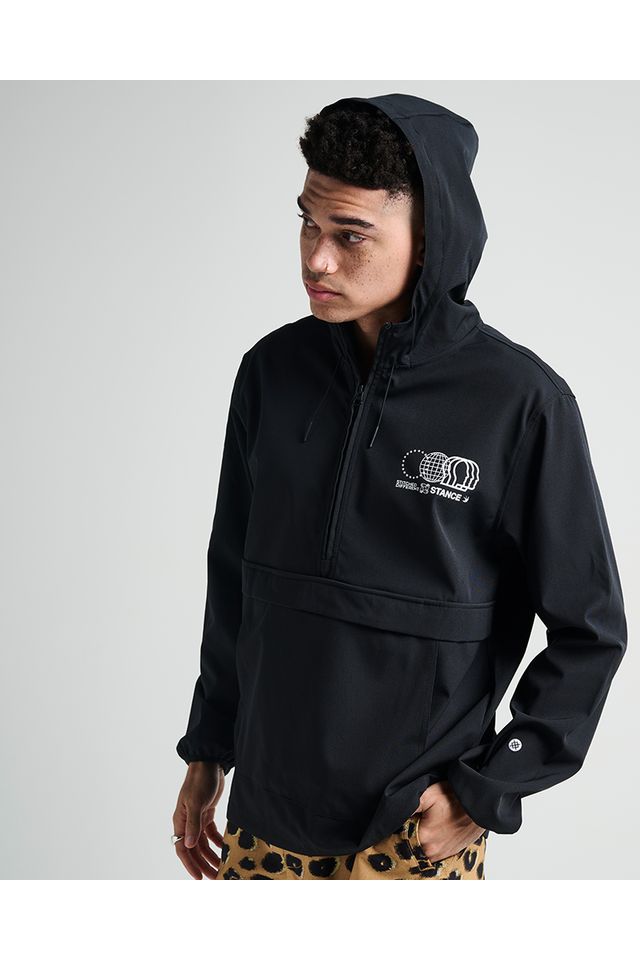 Jaqueta-Stance-Complex-Anorak-Preta