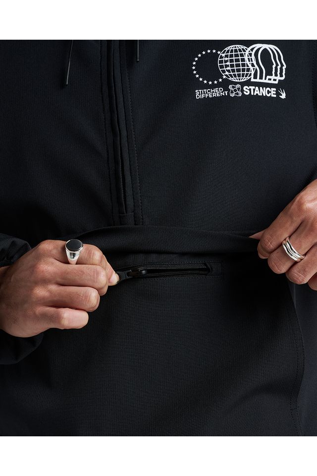Jaqueta-Stance-Complex-Anorak-Preta