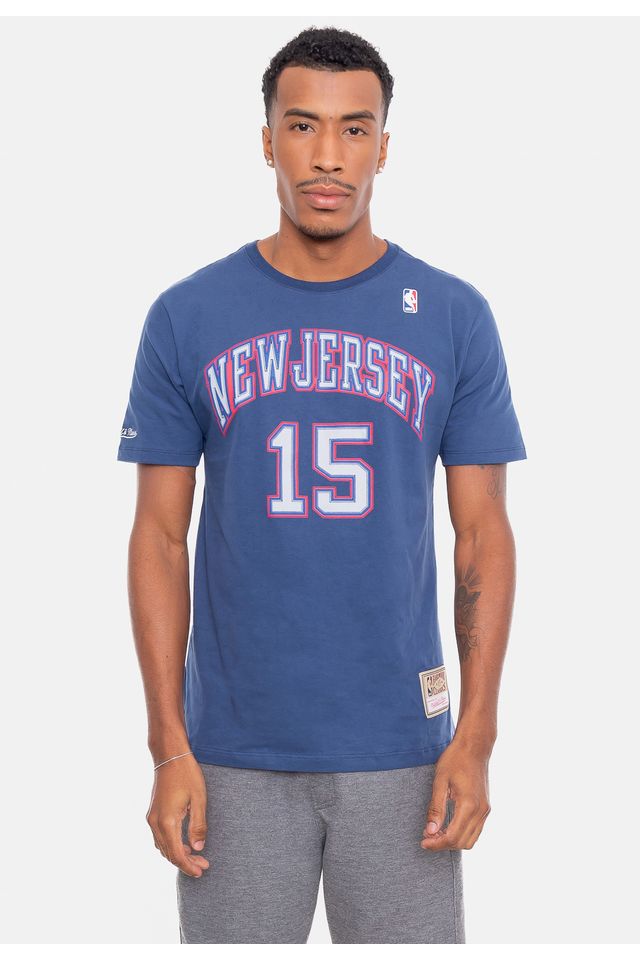 Camiseta-Mitchell---Ness-Name-And-Number-Vince-Carter-Azul Camiseta-Mitchell---Ness-Name-And-Number-Vince-Carter-Azul