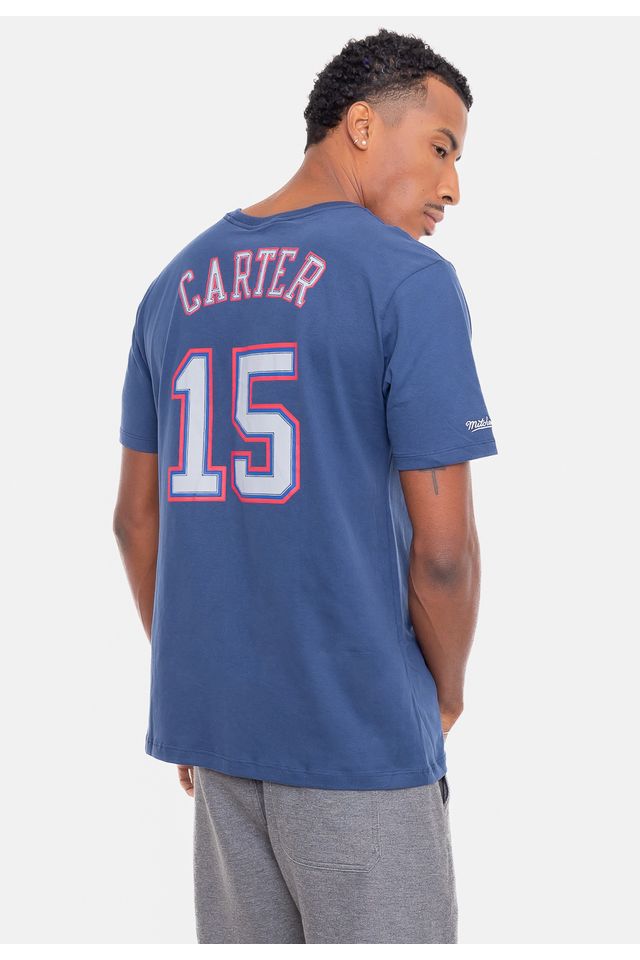 Camiseta-Mitchell---Ness-Name-And-Number-Vince-Carter-Azul