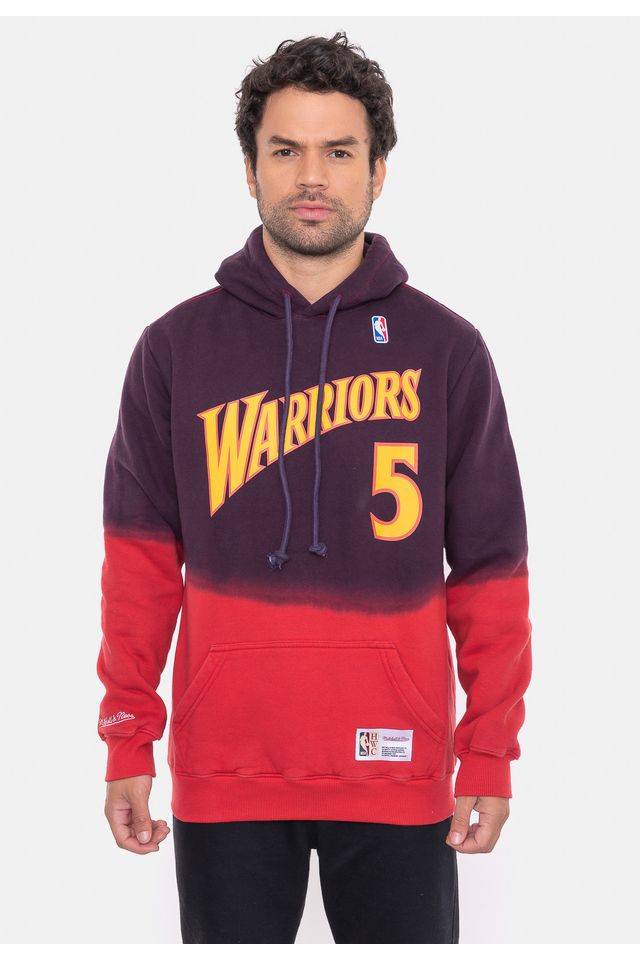 Moletom-Mitchell---Ness-Golden-State-Warriors-Vermelho Moletom-Mitchell---Ness-Golden-State-Warriors-Vermelho
