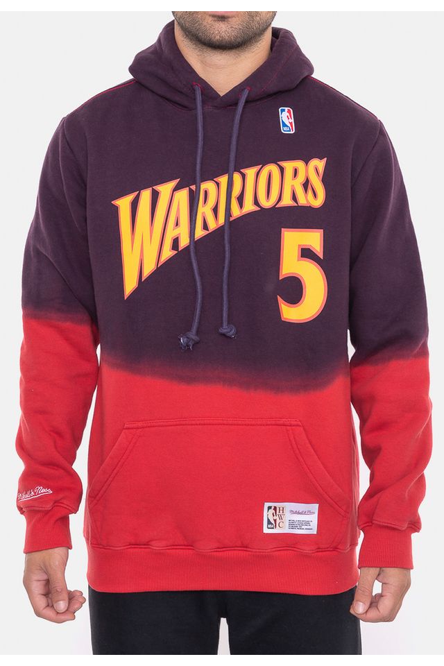 Moletom-Mitchell---Ness-Golden-State-Warriors-Vermelho