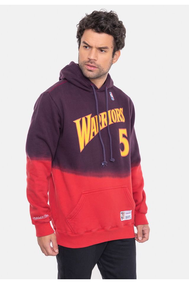 Moletom-Mitchell---Ness-Golden-State-Warriors-Vermelho
