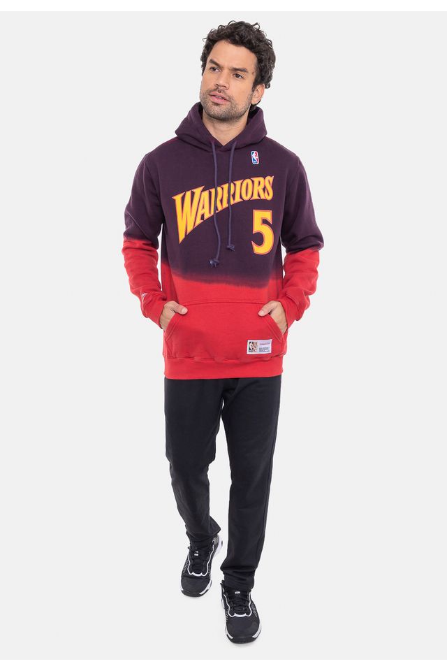 Moletom-Mitchell---Ness-Golden-State-Warriors-Vermelho